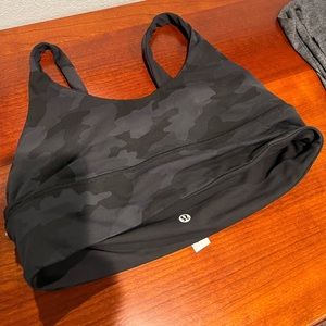 Black Camo long line sports bra